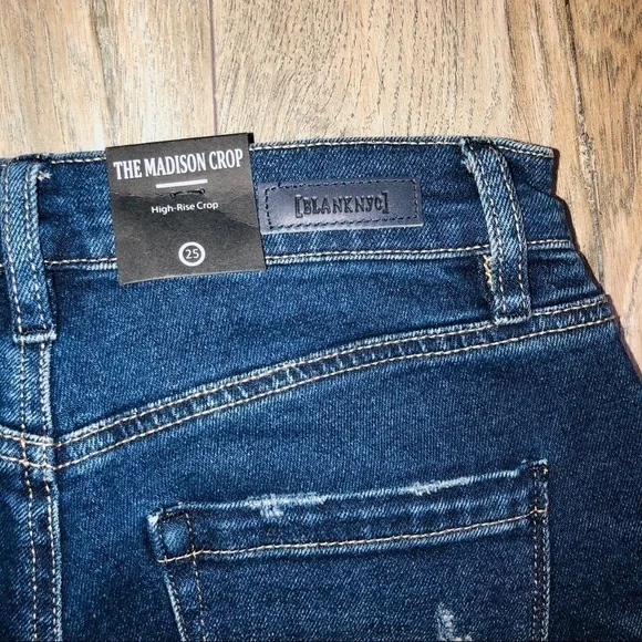 NWT Blank NYC Madison High Rise Crop Jeans Size 25 - Picture 9 of 11
